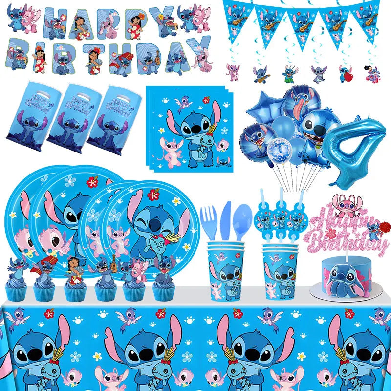 Kit Completo Decorazioni Disney Stitch - Tema Lilo & Stitch per Feste