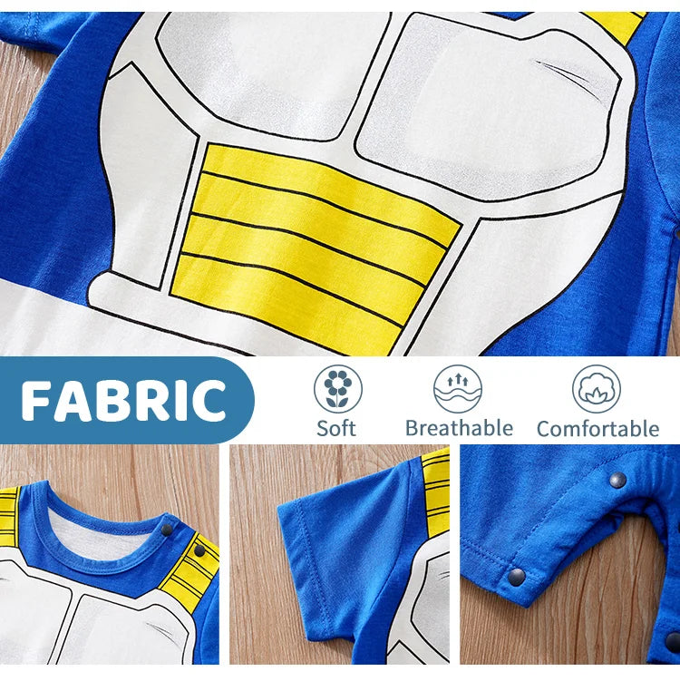 Tutina neonato Dragon Ball Z 100% cotone Body unisex anime taglia 0-18 mesi