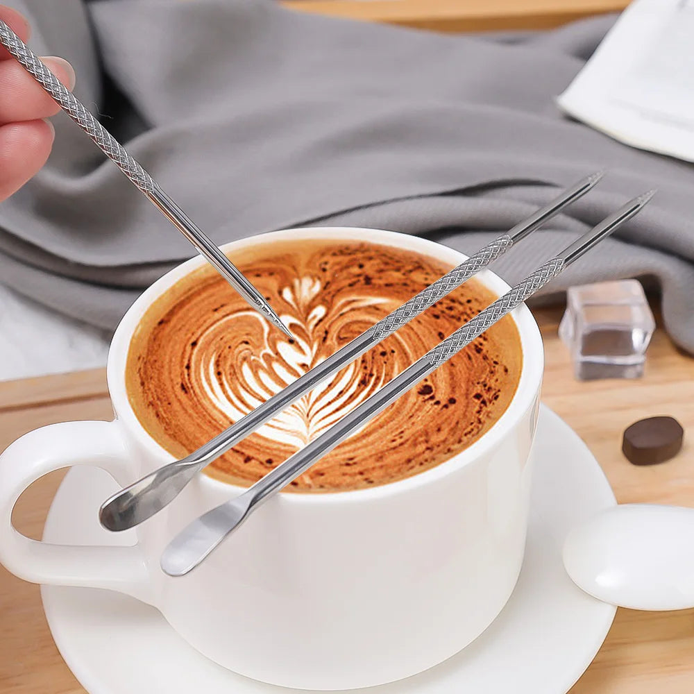 PENNA MAGICA PER LATTE ART – Trasforma ogni caffè in un capolavoro! ☕