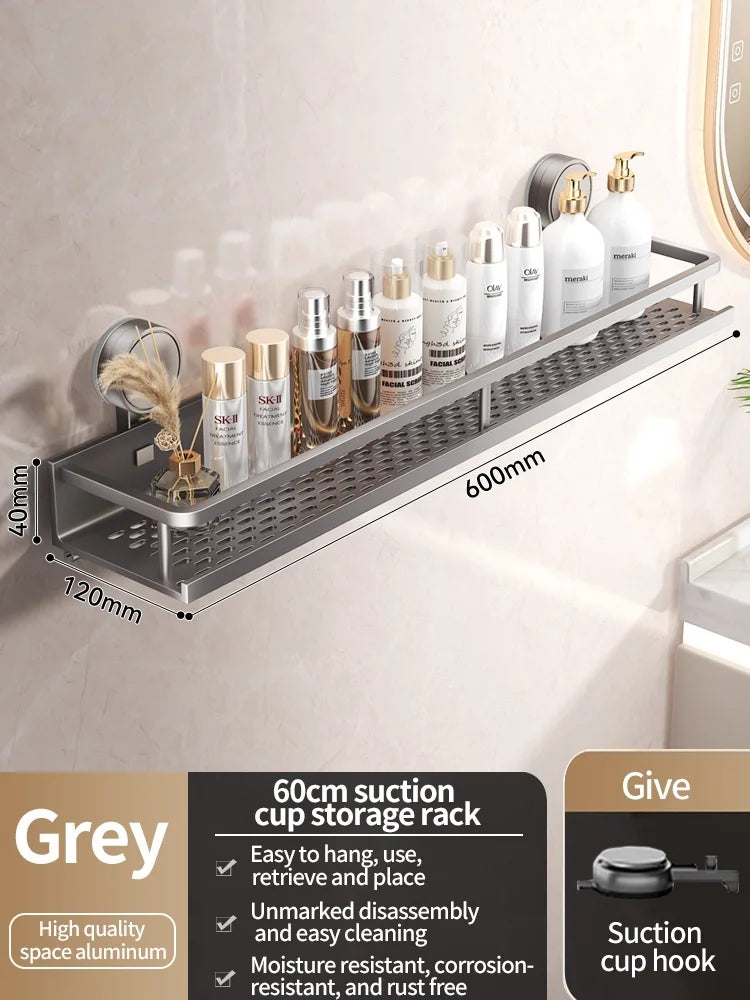 Portaoggetti da Parete Senza Trapano – 5 Secondi e il Tuo Bagno è in Ordine