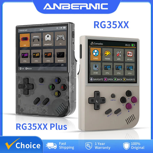 🔥ANBERNIC RG35XX PLUS: 5000+ Giochi Retro Portatile! IPS 3.5" + TV Out HD🎮