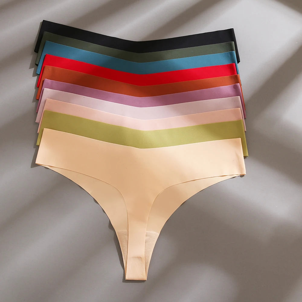 7 Lingerie Sexy Senza Cuciture - Perizoma/Tanga Seta Donna - Elegante & Comodo