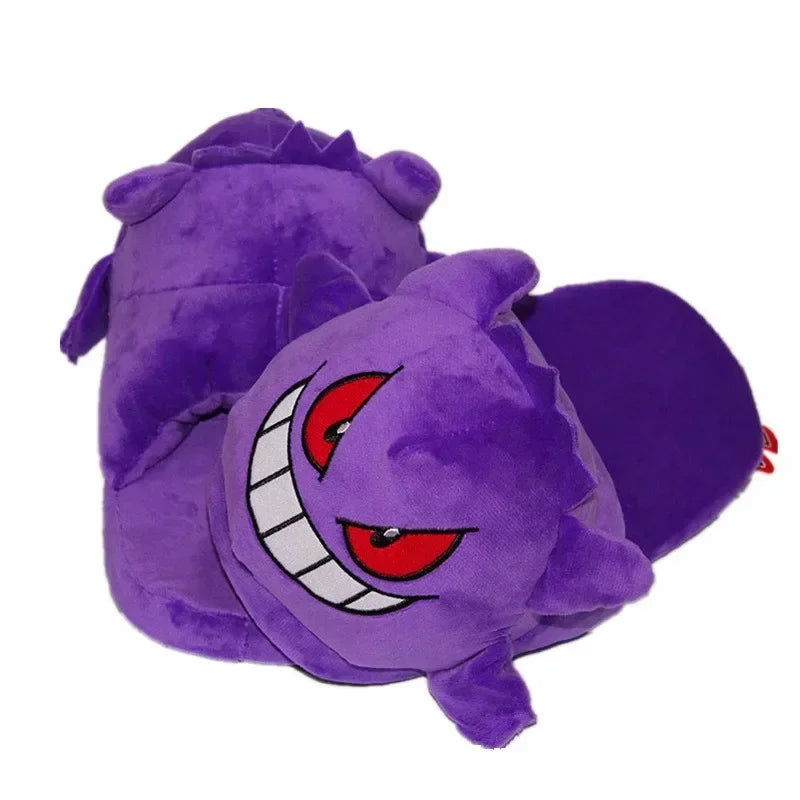 Pantofole Invernali Pokemon Gengar Peluche Morbido, Suola Antiscivolo, Regalo