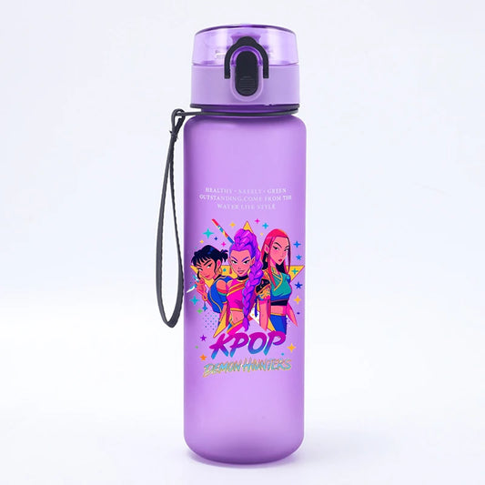 Borraccia KPop Demon Hunters Design Kawaii, Senza BPA, 500ml, Regalo per Bambine
