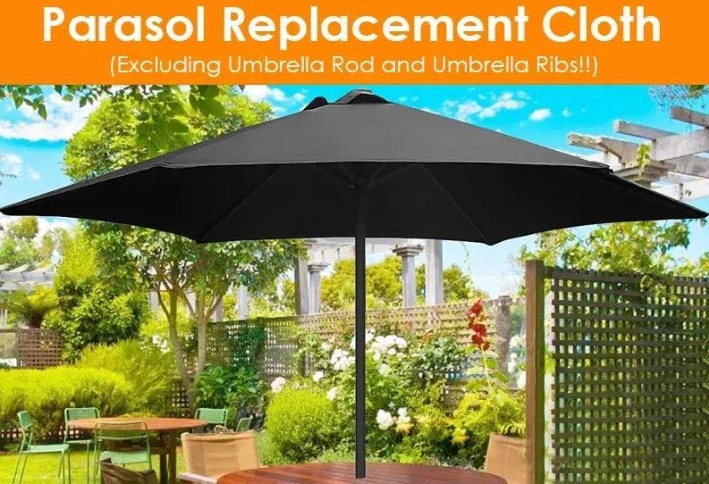 Ombrellone Giardino/SPIAGGIA 6-8 Stecche – Panno SOSTITUIBILE con Protezione UV