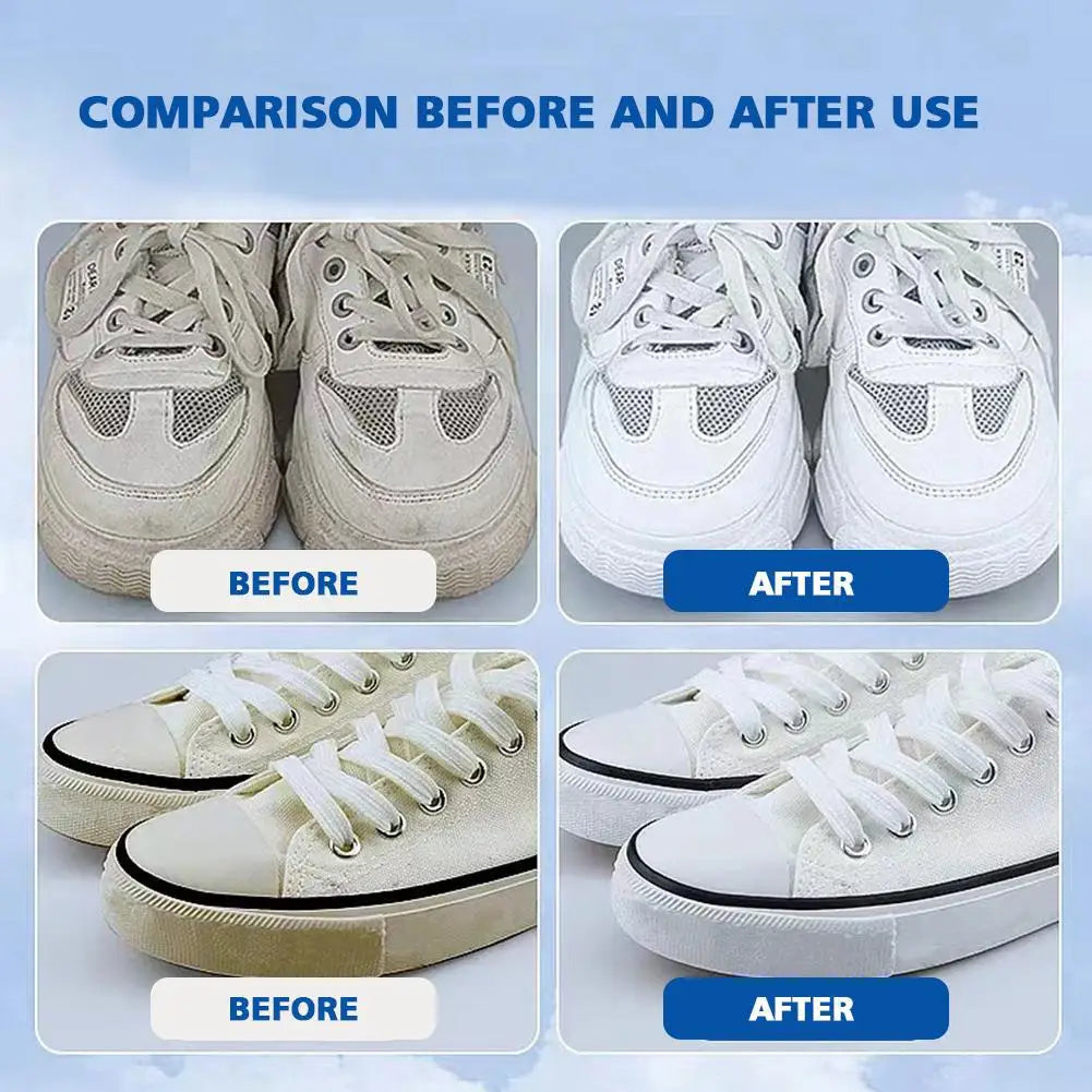 Sbianca Scarpe Bianche in 1 Passo! Detergente 100ml Antimacchie - Effetto Immediato