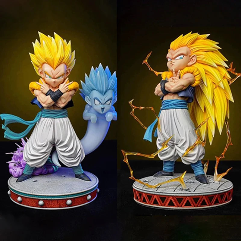 Gotenks SSJ3 25cm - Figura da Battaglia | Collezione Anime | Per Scrivania/Vetrina
