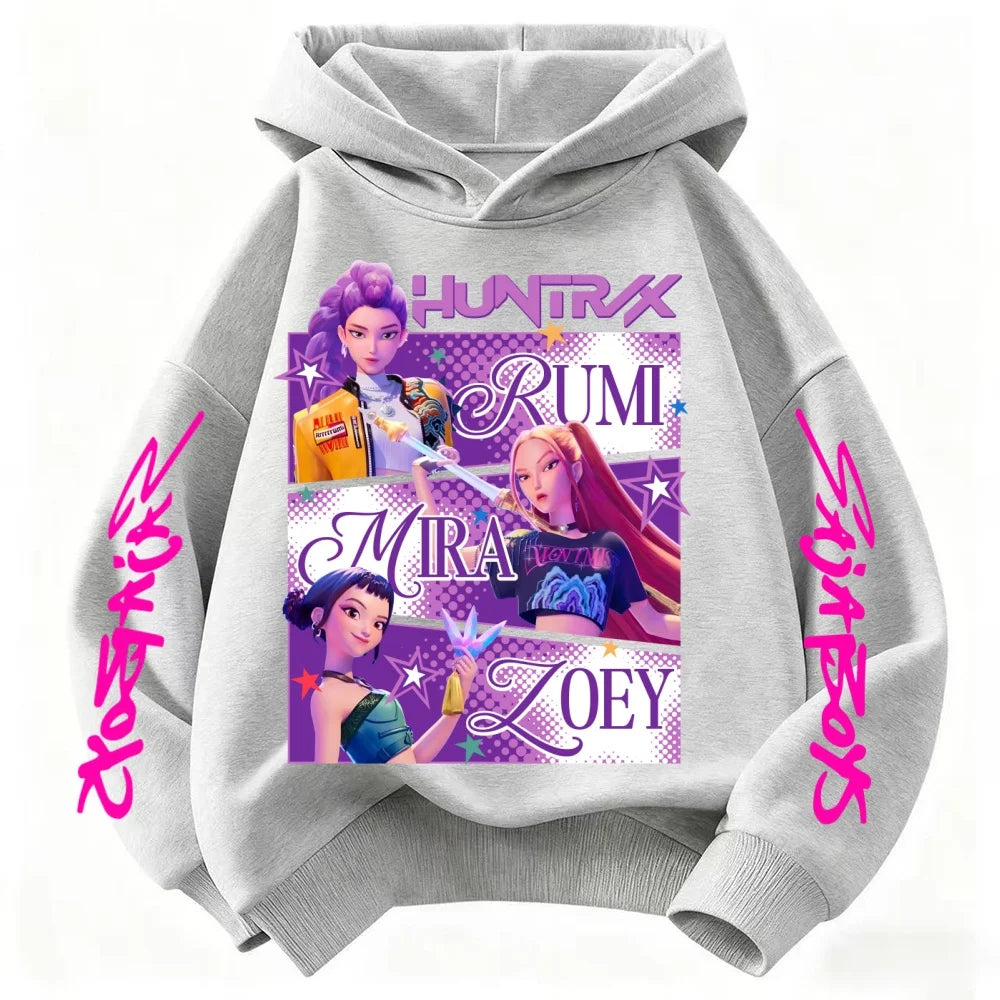 Felpa Huntrix KPop 🤩 Bambini e Bambine 🎁 Regalo Perfetto!
