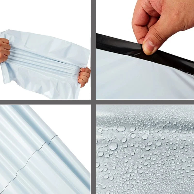 50 Buste Postali Plastica - Con Chiusura Adesiva - Per Corriere