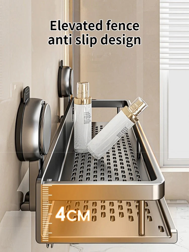 Portaoggetti da Parete Senza Trapano – 5 Secondi e il Tuo Bagno è in Ordine