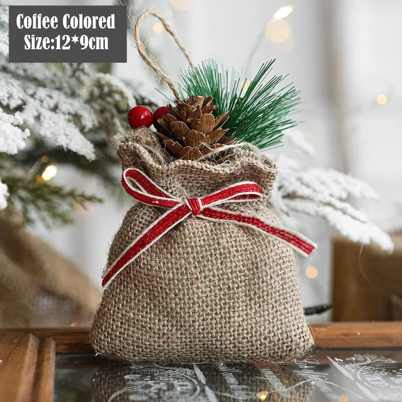 Albero di Natale Artificiale Piccolo in Sisal! Decorazione da Tavolo per Casa e Regalo. Effetto Aghi di Cedro/Pino 🎄✨