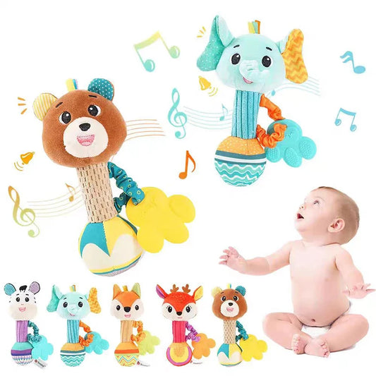 🐻 Sonagli Morbidi per Neonati - Adorabili Animaletti per Stimolare i Sensi