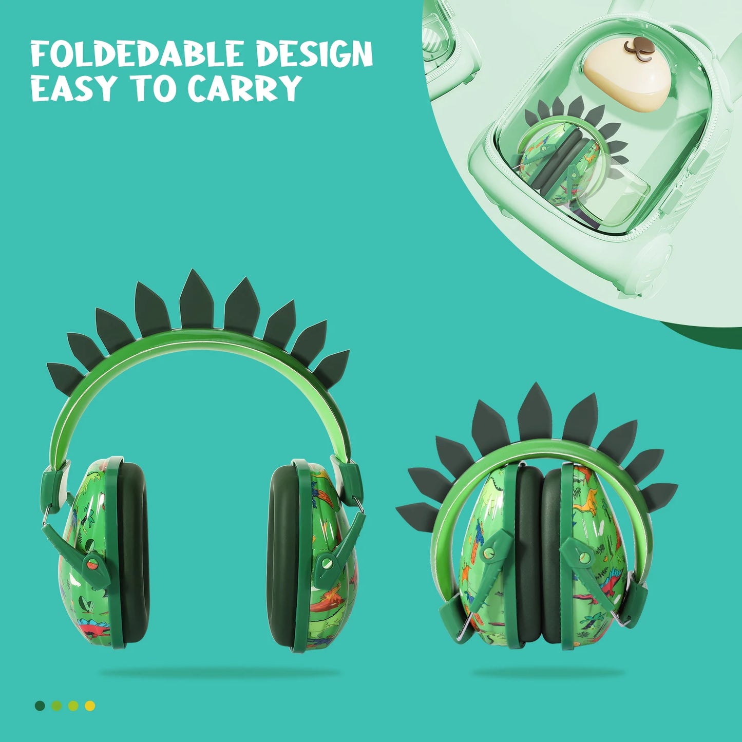 🦕🎧 Cuffie Antirumore per Bambini - Design Dinosauro & Unicorno!