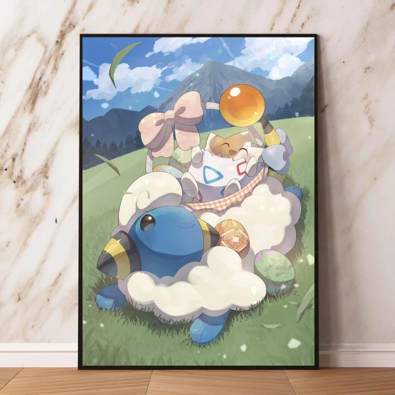 👻 Quadro Gengar Pokémon - Stampa Premium su Tela Senza Cornice