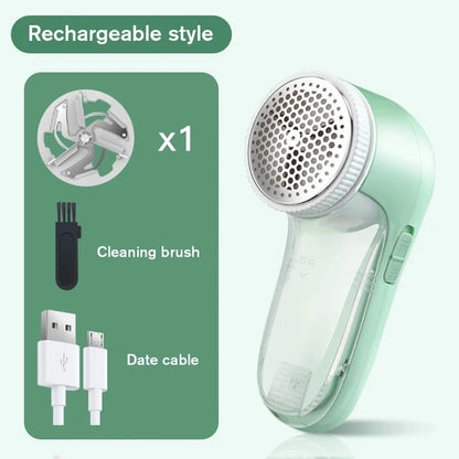 Rasoio Levapelucchi Elettrico Ricaricabile 3-in-1 - Rimozione Professionale di Pelucchi, Palline e Fibre da Tessuti!
