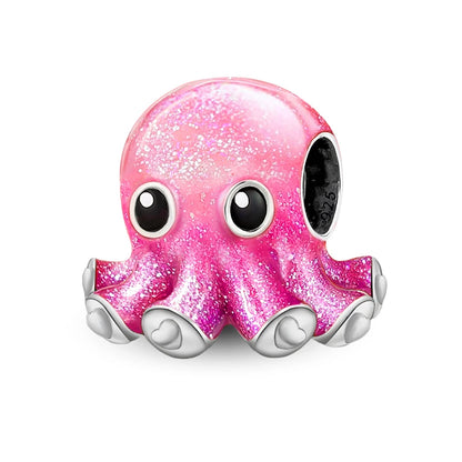 Perline Braccialetto 925 Argento Sterling | Charm Cane, Farfalla, Polpo | Gioielli Fai Da Te