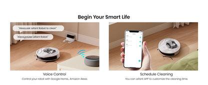 Robot Aspirapolvere 6000Pa con Mop, App e 210 Min di Autonomia