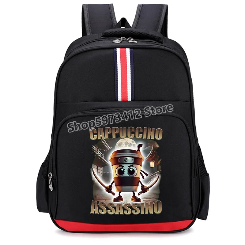 🎒 Zaino Scolastico "Italian Brainrot" - Stampa Cartoon Unica! ✨ Capienza XXL + Design Esclusivo - Per Studenti Fashion!