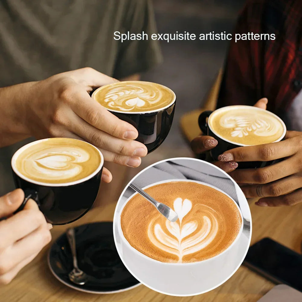 PENNA MAGICA PER LATTE ART – Trasforma ogni caffè in un capolavoro! ☕