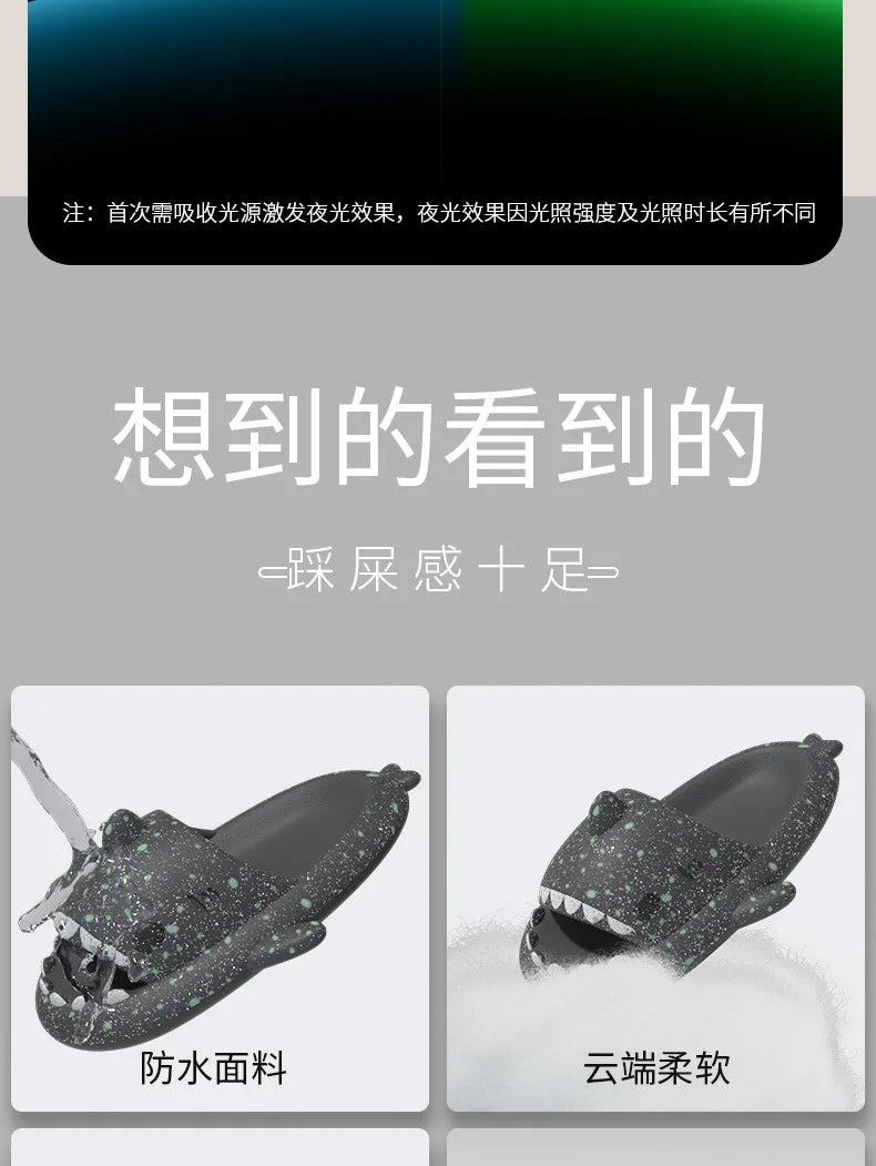 Pantofole Squalo Luminose per Uomo e Donna Scarpe Estive Moda Casa & Spiaggia