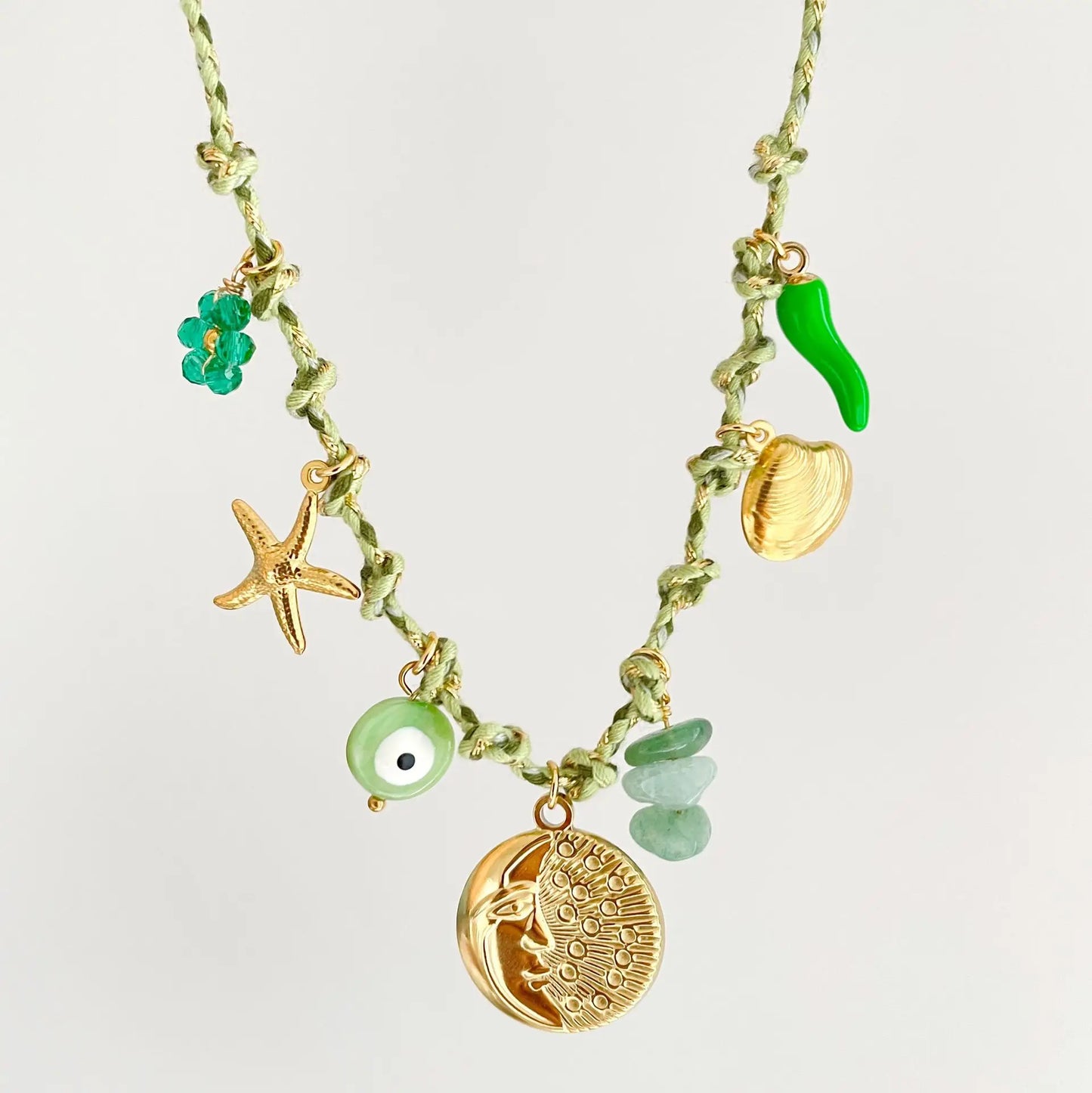 Collana Multicolor Donna Vari Ciondoli