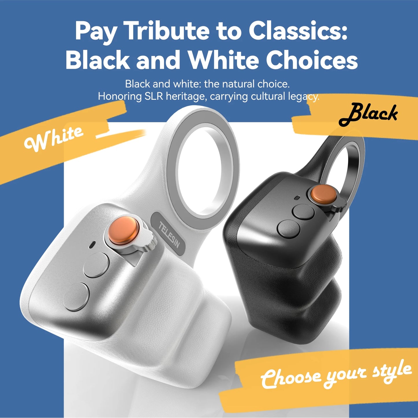 Impugnatura Magnetica Pro 🎬 | Bluetooth, Luce Integrata | Per iPhone,Samsung,Huawei, Xiaomi