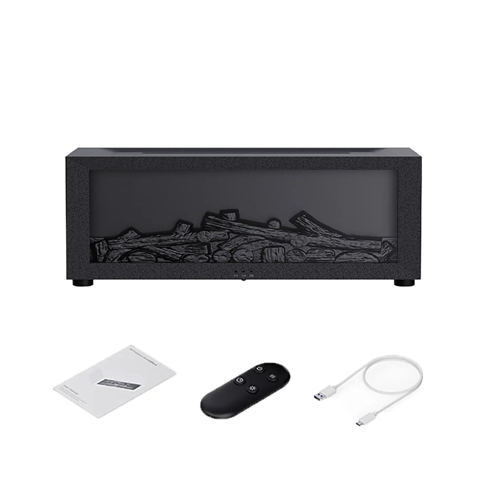 Diffusore Aroma con Fiamma Effetto Realistico! 🌟 Controllo Remoto, Luci LED e Umidificatore - Crea la Tua Atmosfera Magica! 💫