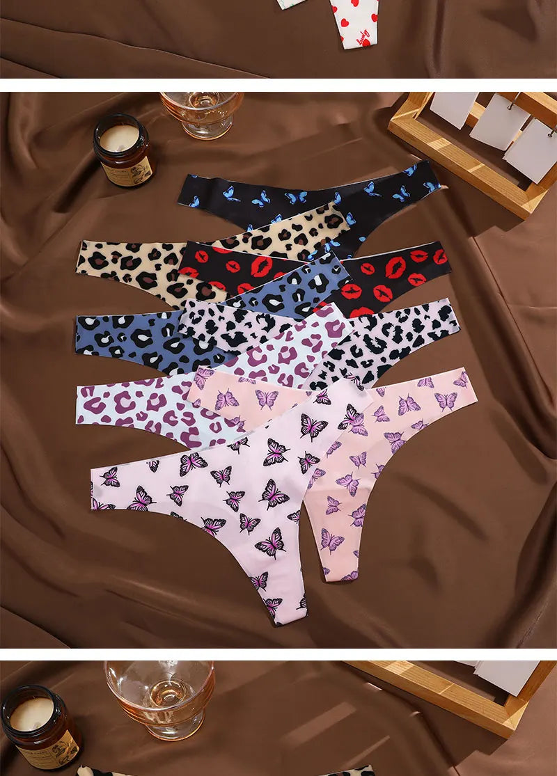 3 Mutandine Sexy Donna - Perizoma T-Back Vita Bassa - Intimo Colorato Senza Cuciture