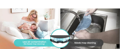 Robot Aspirapolvere 6000Pa con Mop, App e 210 Min di Autonomia