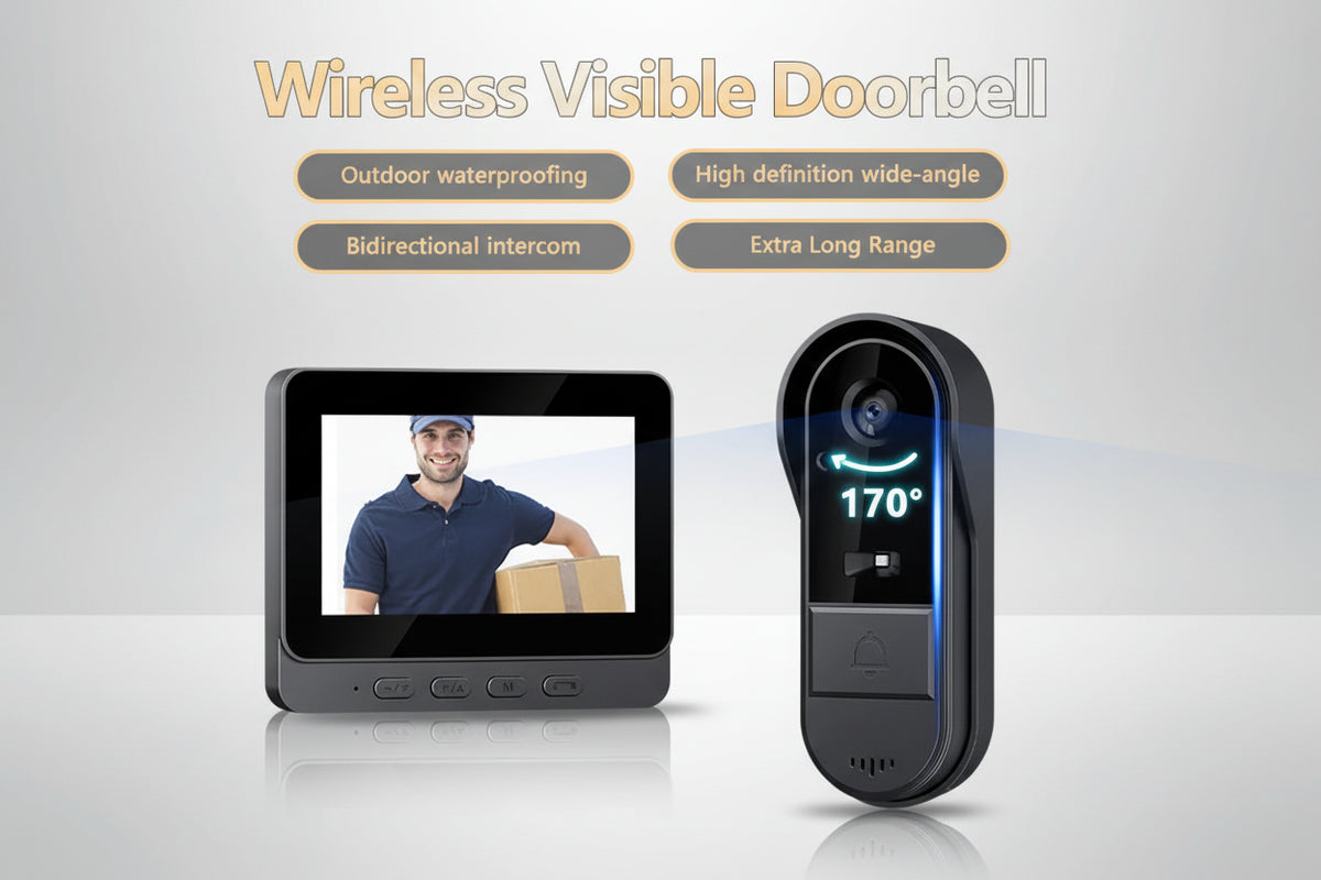 Spioncino Digitale Wifi Videocitofono Campanello Senza Fili Con Schermo A 4.3 Pollici, Spioncino Spioncino Digitale Wifi Videocitofono Campanello Senza Fili Con Schermo A 4.3 Pollici, Spioncino