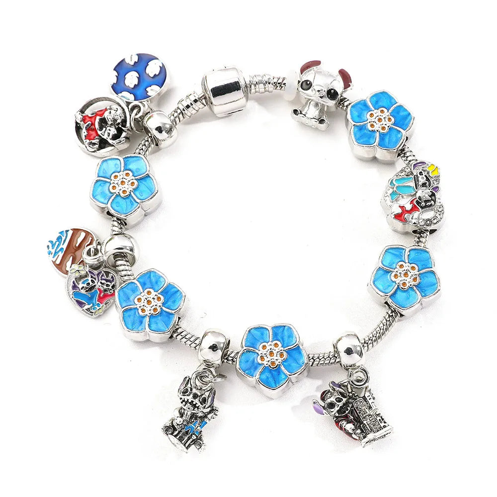 ✨ Bracciale Lilo & Stitch - Charm in Metallo, Perle Colorate, Regalo Magico per Donne e Bambine!
Ispirato al cartoon hawaiano, perfetto per appassionate e collezioniste