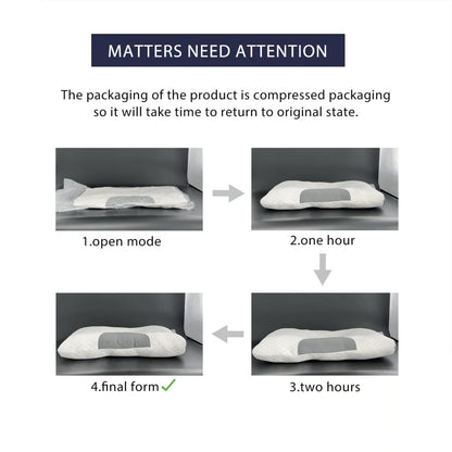 Cuscino Cervicale Ergonomico - Supporto Regolabile Dorso/Lato - Poliestere Ipoallergenico Lavabile