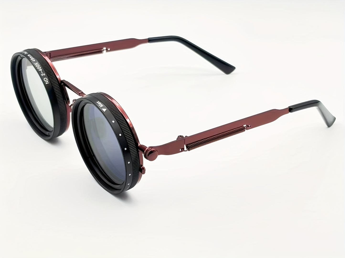 Occhiali Luce Regolabile - Lenti Alluminio/Magnesio - Per Feste & Eventi - Custodia Inclusa