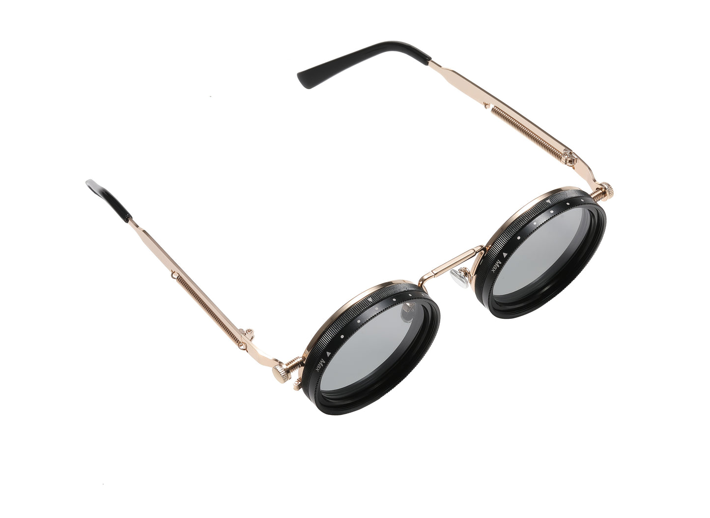 Occhiali Luce Regolabile - Lenti Alluminio/Magnesio - Per Feste & Eventi - Custodia Inclusa