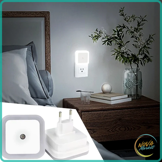 Luce notturna LED con sensore crepuscolare da parete