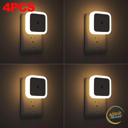 Luce notturna LED con sensore crepuscolare da parete