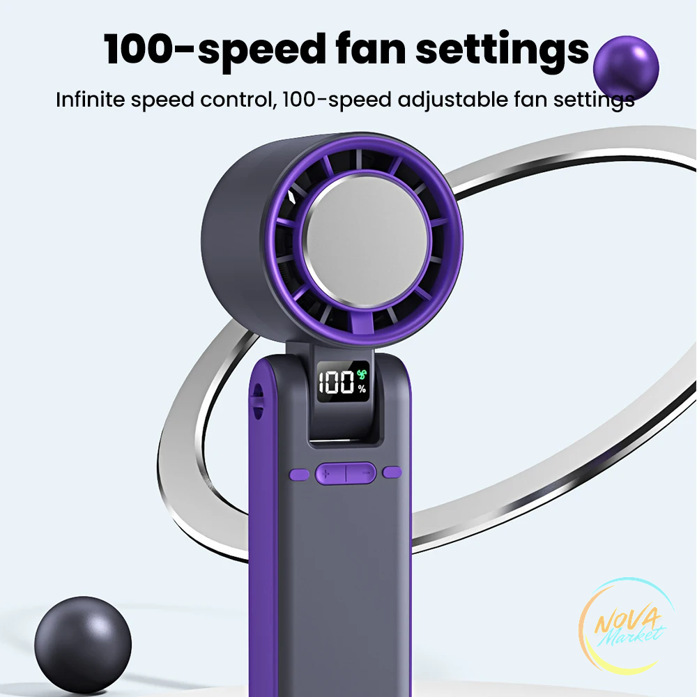 Ventilatore portatile con raffreddamento a ghiaccio e 100 velocità