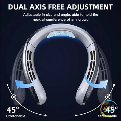 Ventilatore da collo ricaricabile USB-C con display LED
