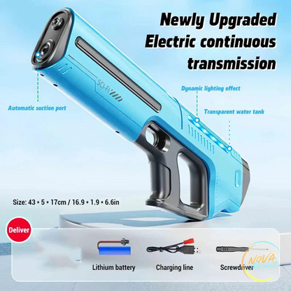 Pistola ad acqua elettrica 43 cm a ricarica automatica