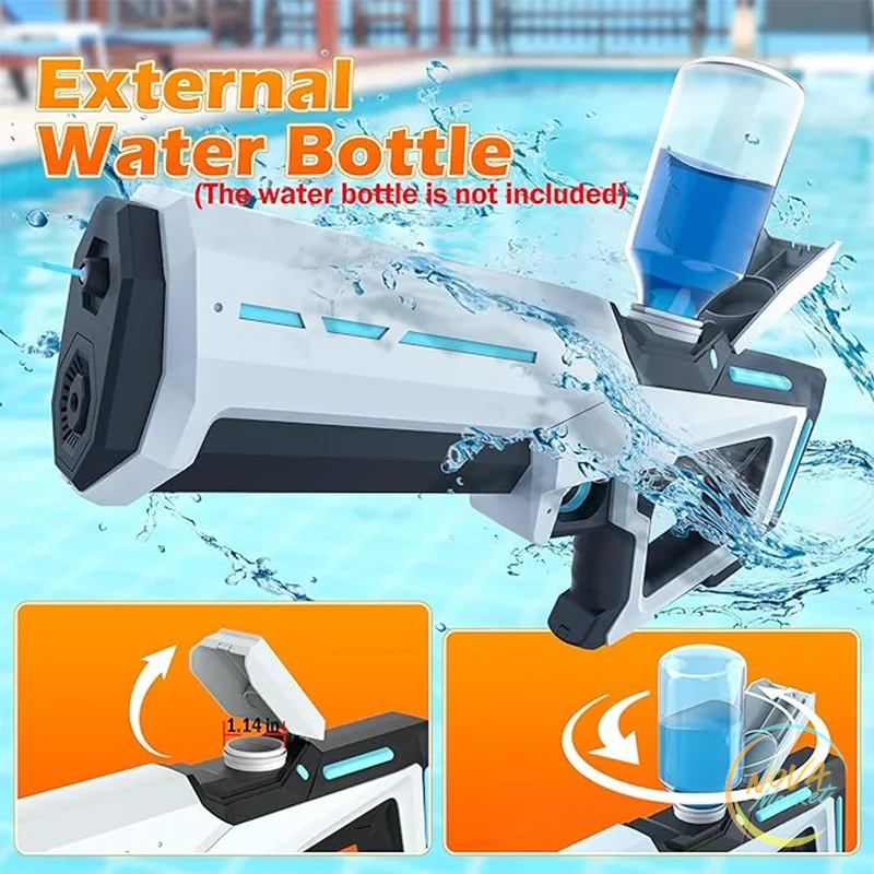 Pistola ad acqua elettrica 43 cm a ricarica automatica
