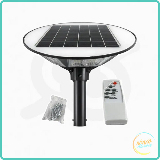 Lampione solare da esterno con telecomando e intensità regolabile
