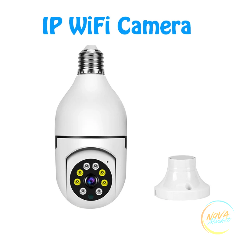 Telecamera IP WiFi E27 3MP con tracciamento AI