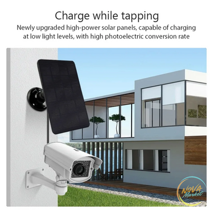 Caricatore solare per telecamere di sicurezza micro Type-C
