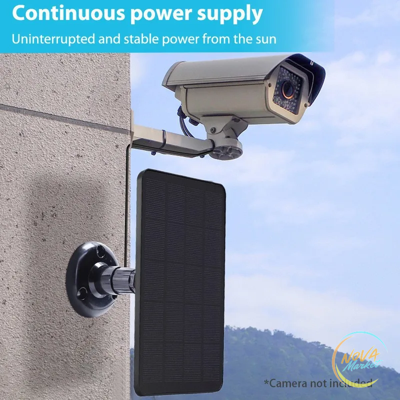 Caricatore solare per telecamere di sicurezza micro Type-C