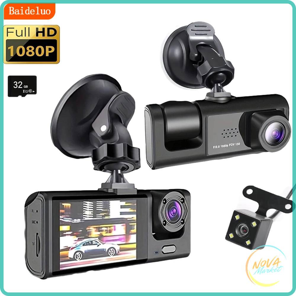 Dash cam doppia 1080P con visione notturna IR