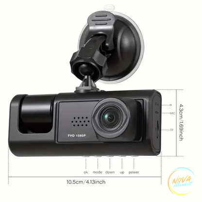 Dash cam doppia 1080P con visione notturna IR