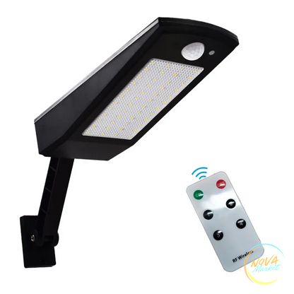 Lampada solare da parete 48 LED con telecomando impermeabile