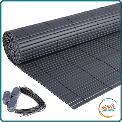 Schermo Frangivento in PVC Opaco per Balcone e Giardino