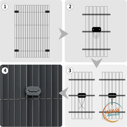 Schermo Frangivento in PVC Opaco per Balcone e Giardino