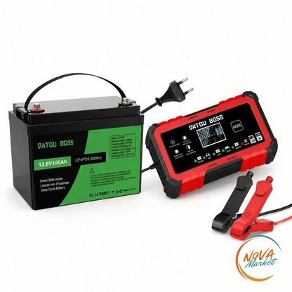 Batteria LiFePO4 12V 100Ah con Smart BMS